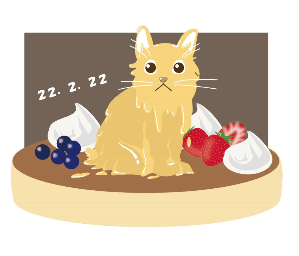 猫の日らしいので、猫のイラスト！